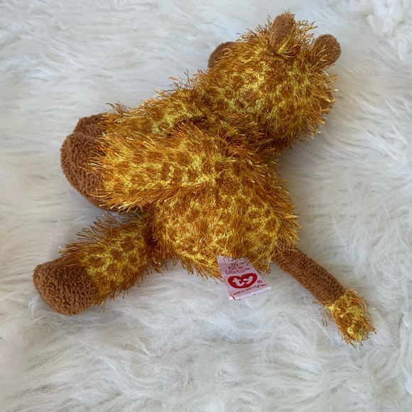 TY 2003 Punkies Treetop The Giraffe Bean Bag Stuffed Animal Toy - Picture 4 of 6